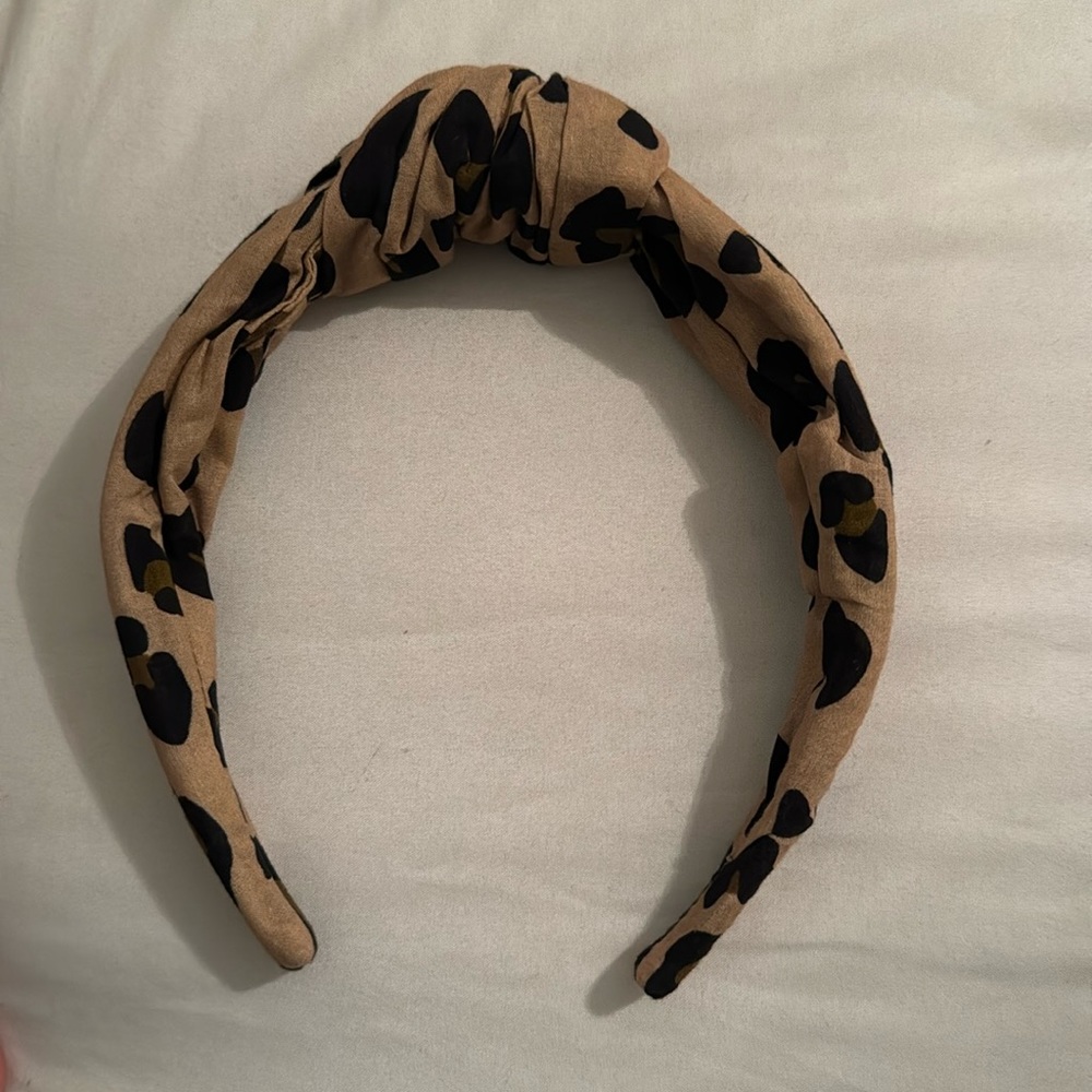 Jcrew Leopard knot headband